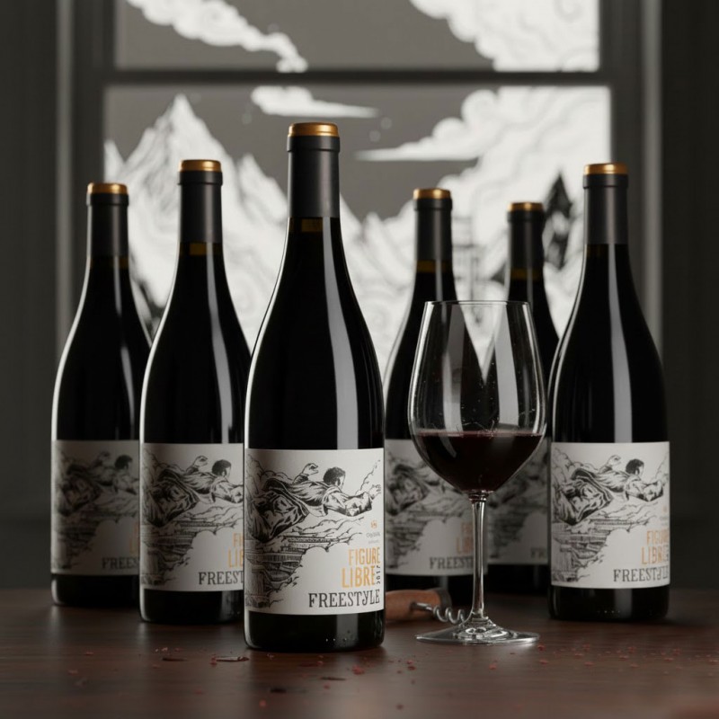 bouteille vin rouge Figure Libre Freestyle Domaine Gayda