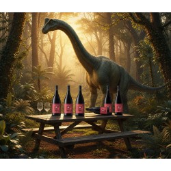 Bouteilles Pinot Noir Terroir des Dinosaures Anne de Joyeuse en pique-nique