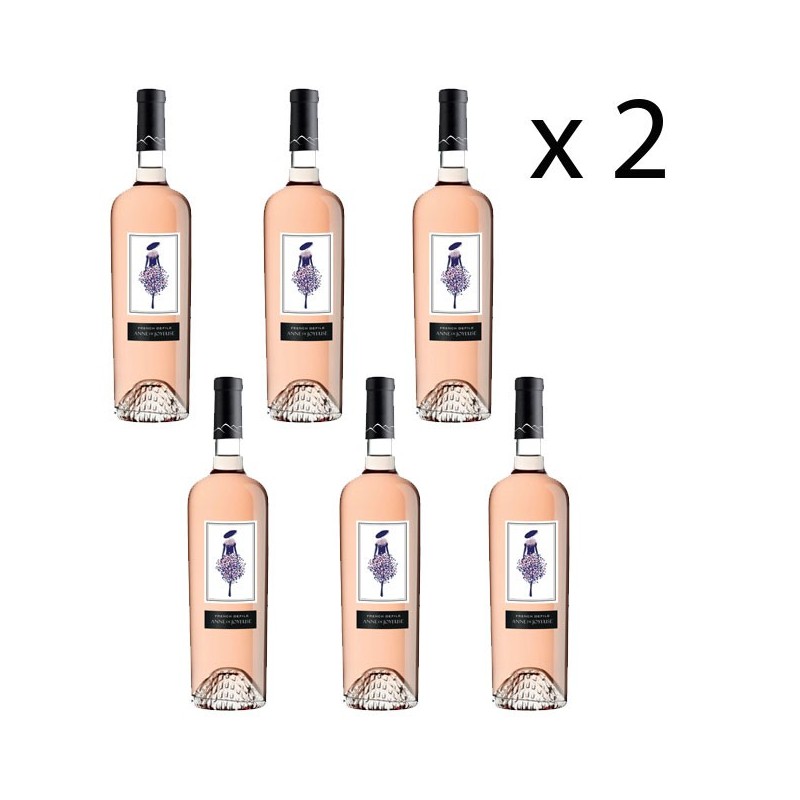 French défilé Vin rosé - Anne de joyeuse Lot de 12 Bouteilles Vin Occitanie