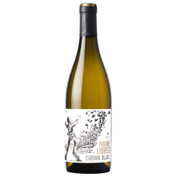 Bouteille de vin blanc Figure libre Chenin blanc Domaine Gayda.