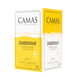 Camas chardonnay 5 L Cubitainer, BIB ou Bag in box Vin Occitanie