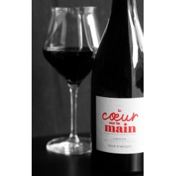 Bouteille de vin rouge COEUR SUR LA MAIN - AOC LIMOUX ROUGE BIO