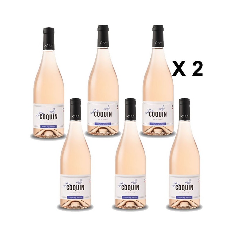Le Coquin Vin rosé Promotion Lot de 12 bouteilles Vin Occitanie