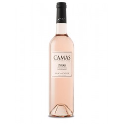 Bouteille de vin rosé Camas syrah  Vin Occitanie.
