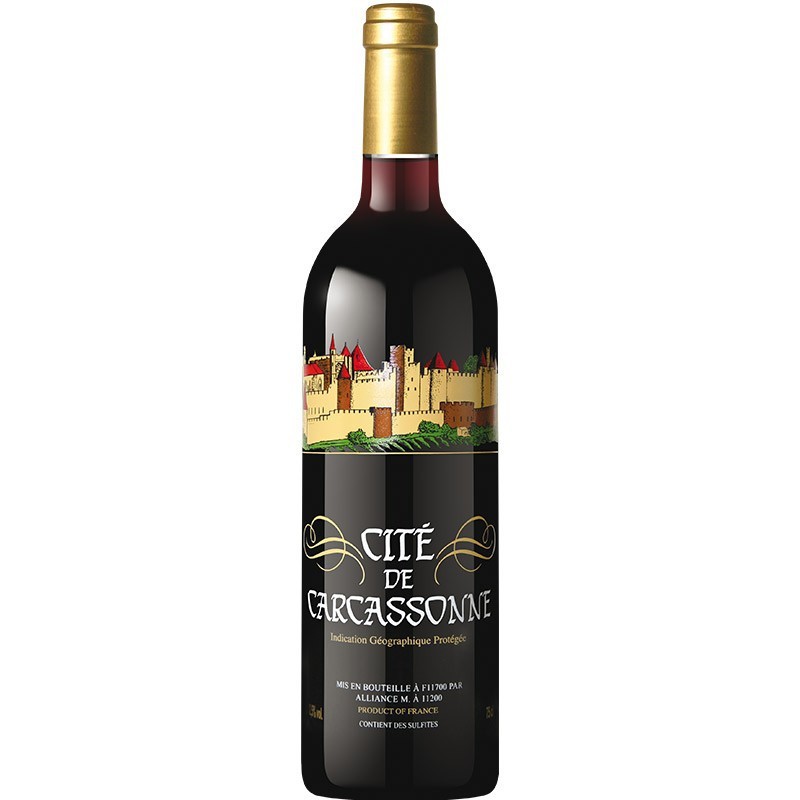 CITÉ DE CARCASSONNE vin rouge Vin Occitanie CITÉ DE CARCASSONNE vin rouge Vin Occitanie