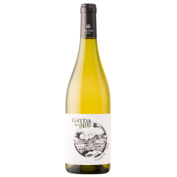 Bouteille de vin blanc Viognier domaine Gayda Vin Occitanie.