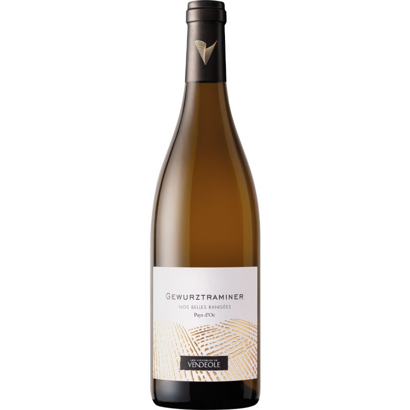 Bouteille de vin blanc Gewurztraminer vin blanc Vendéole Bouteille de vin blanc Gewurztraminer vin blanc Vendéole