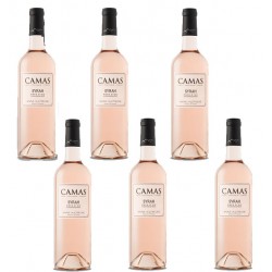 Bouteille de vin rosé Camas syrah  Vin Occitanie.