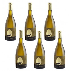 Six bouteilles de vin Chardonnay Terroirs des dinosaures - Fût de chêne Vin Occitanie, Anne de Joyeuse.