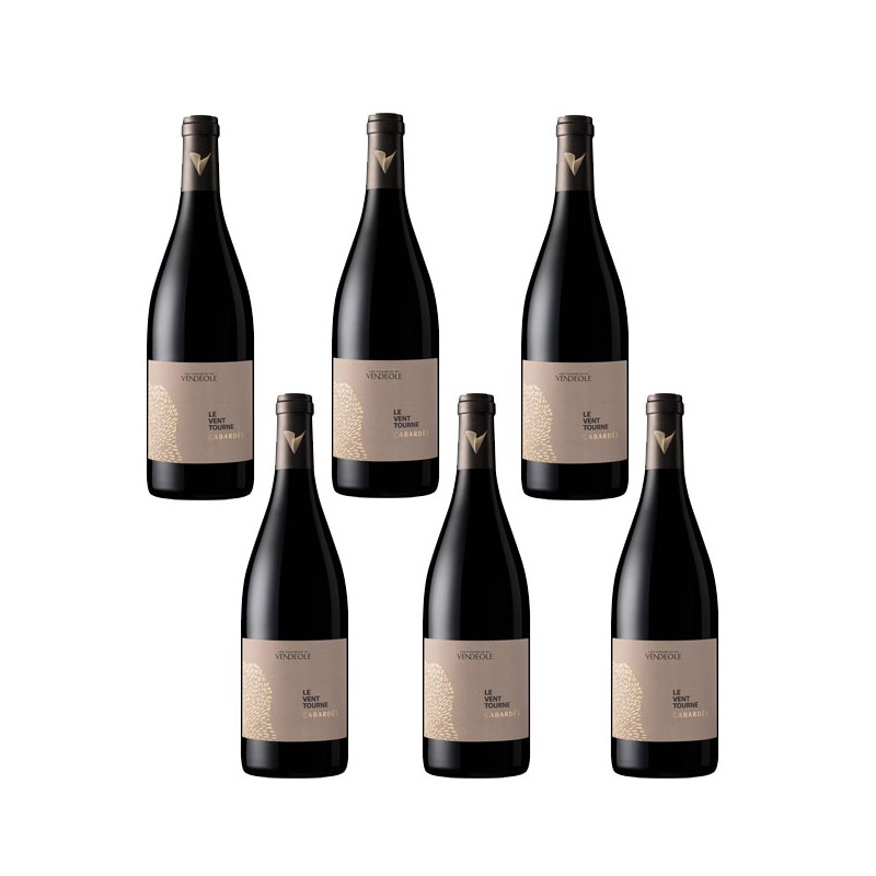 Bouteille de vin rouge Le Vent tourne Vendéole Cabardès Vin Occitanie Bouteille de vin rouge Le Vent tourne Vendéole Cabardès Vin Occitanie
