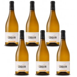 Six bouteilles  de vin blanc Le Coquin - Anne de Joyeuse - Vin Occitanie