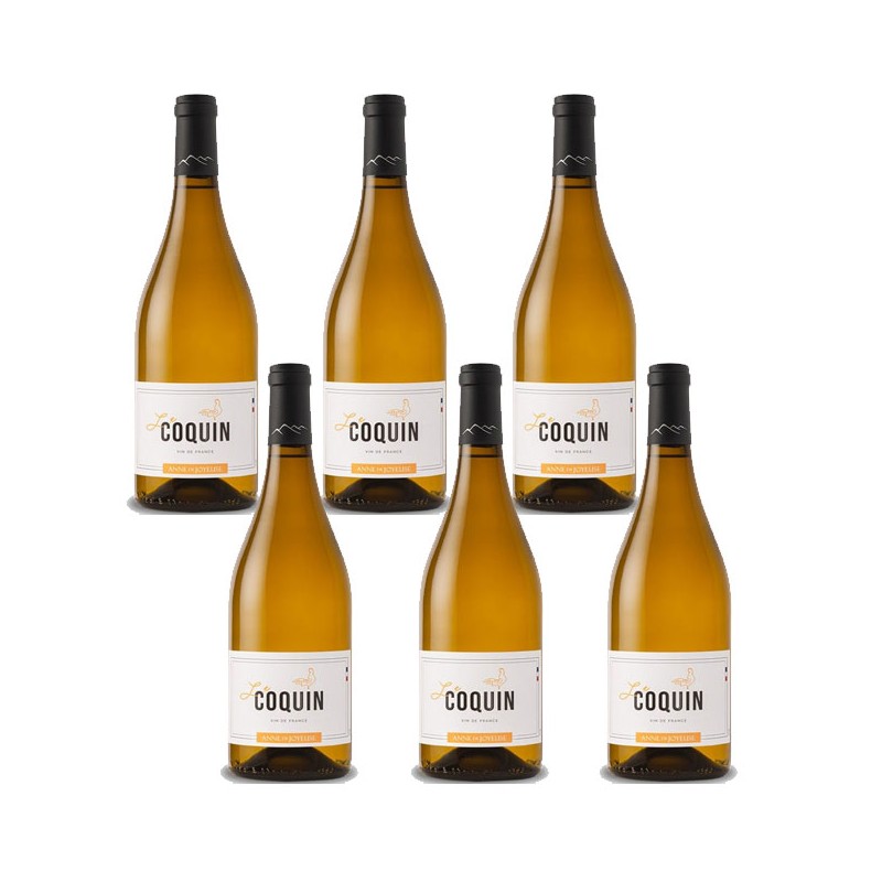 Bouteille de vin blanc Le Coquin - Anne de Joyeuse. Bouteille de vin blanc Le Coquin - Anne de Joyeuse.