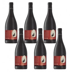 Six bouteilles de vin "Pinot Noir" de la marque "Anne de Joyeuse".