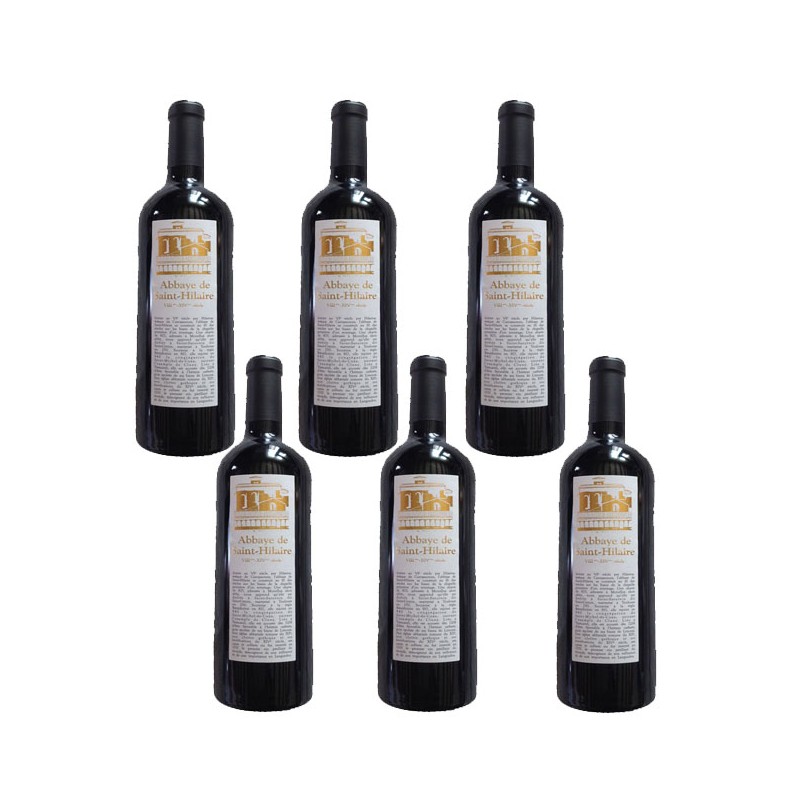 Bouteille de vin rouge Grande réserve St Hilaire rouge Anne de joyeuse Bouteille de vin rouge Grande réserve St Hilaire rouge Anne de joyeuse