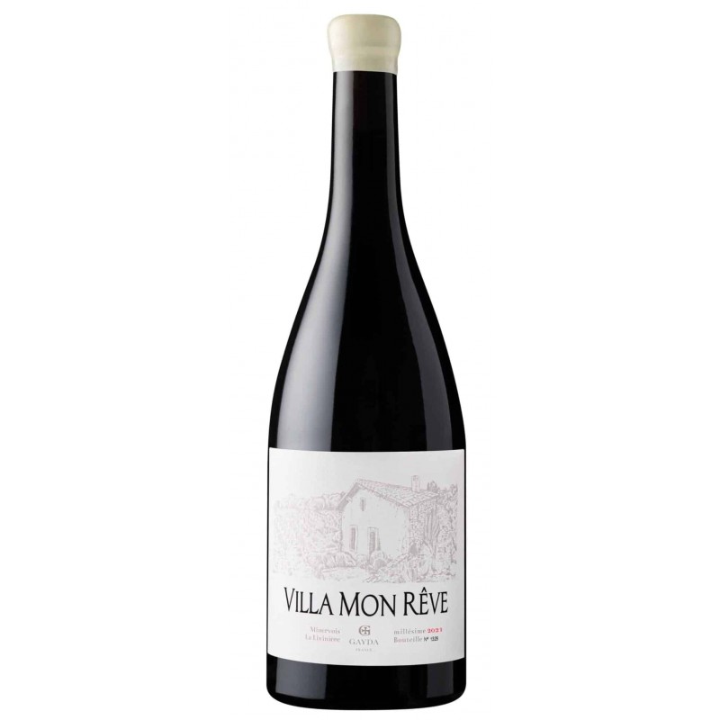 Bouteille de vin rouge Villa Mon Rêve Domaine Gayda Vin Occitanie Bouteille de vin rouge Villa Mon Rêve Domaine Gayda Vin Occitanie