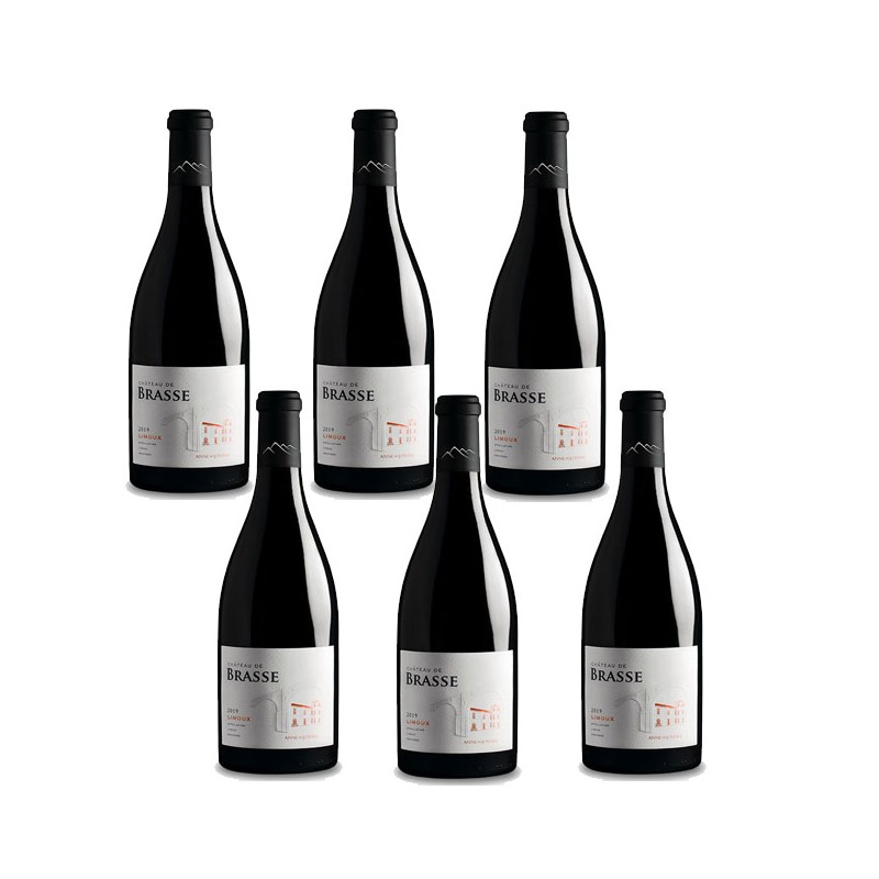 Bouteille de vin rouge Château de Brasse Rouge Anne de Joyeuse Bouteille de vin rouge Château de Brasse Rouge Anne de Joyeuse