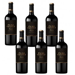 Six bouteilles pure Velvet Marselan rouge sieur d arques.