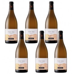 Six bouteilles de vin blanc Pinot Gris Vendéole