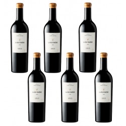 six bouteilles de vin rouge La butinière Fût de chêne - Anne de Joyeuse.