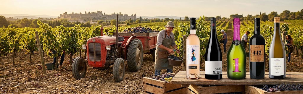 Vins authentiques de l’Aude – Commandez en ligne et recevez le meilleur de nos terroirs.